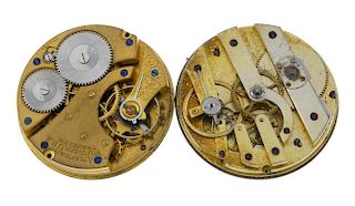 A mixed assortment of pocket watch movements, some with dials and hands, to include both keyless and