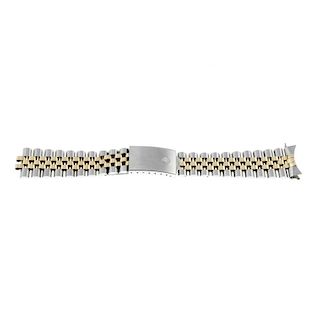 ROLEX - a gentleman's bi-metal Jubilee bracelet with stainless steel Oysterclasp. Recommended for sp