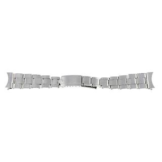 ROLEX - a gentleman's stainless steel bracelet. Recommended for spares and repair purposes only. <br