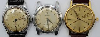 JEWELRY. (3) Men's Automatic Watches Inc. Omega.