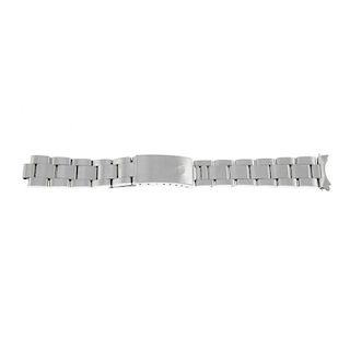 ROLEX - a gentleman's stainless steel Oyster bracelet with Oyster clasp. <br><br>Bracelet shows ligh