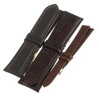 A selection of various watch straps. Approximately 100. <br><br>To include mostly brown straps to co