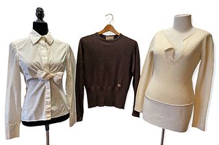 Vintage 2000's GUCCI White Blouse & Sweaters 