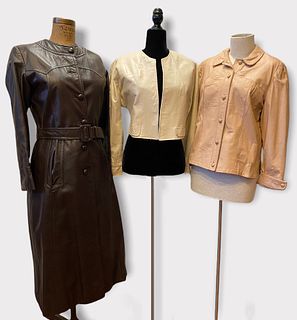 Vintage Collection of Ladies Tailored Leather Jackets 