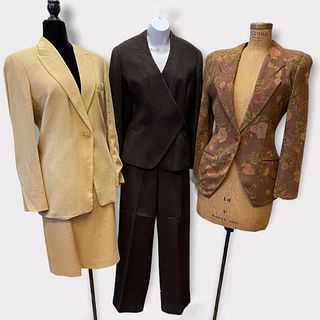 3 pc Vintage GIORGIO ARMANI Le Collezioni Ladies Skirt Suits & Blazer