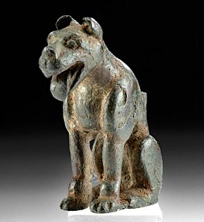 Roman Leaded Bronze War Dog Figure