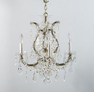 French Five-Light Chandelier, Early 20th Century