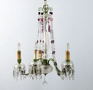 Continental Cut-Glass Chandelier, Early 20th C.