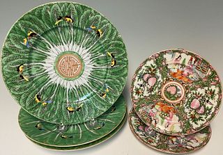 Five Chinese Porcelain Plates