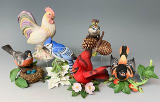 Six Lenox Bird Figurines