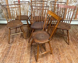 Seven Windsor Chairs