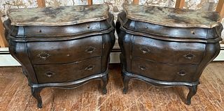 Pair of Bombe End Tables