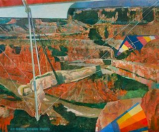 * Byron Buford, (American, 1920-2011), At Dead Horse Point (Hang Glider), 1985