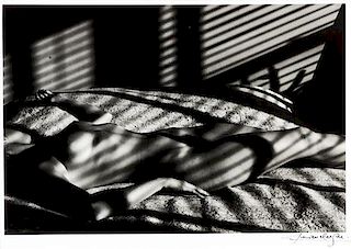 Lucien Clergue, (French 1934-2002), Nude Under Blinds, New York