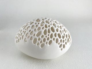 oval bubble vase