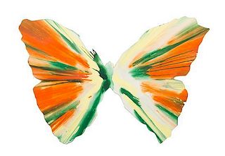 * Damien Hirst, (British, b. 1965), Butterfly Spin Painting