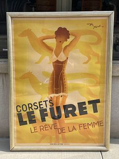 Original French Art Poster Corsets Le Furet 