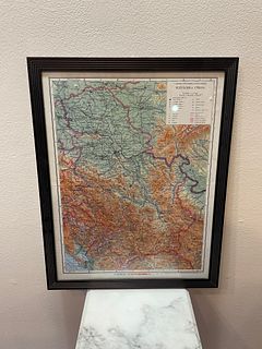 Antique Map of Serbia 