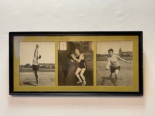 Vintage Black & White Photo College Sports 
