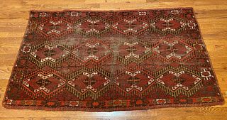 Antique Hand Knotted Oriental Rug 