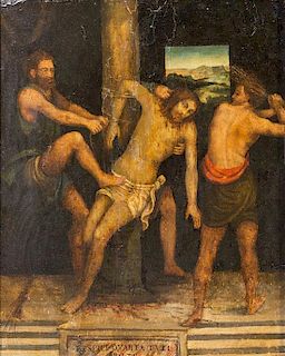 School of Filippo (Filippino) Lippi, (Italian, 1457-1504), Crucifixtion
