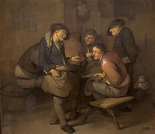 Cornelis Pietersz. Bega, (Dutch, c. 1631-1664), Six Peasants in an Interior