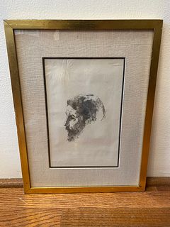 Pierre Bonnard by Odilon Redon Lithograph 