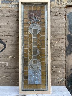 Chicago Arts & Crafts Stained Glass Window