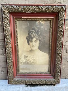 Exceptional Victorian Frame w Portrait 