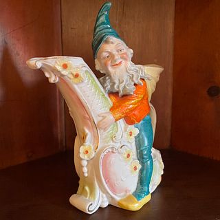 Whimsical Vintage Royal Bayreuth Gnome Creamer Pitcher