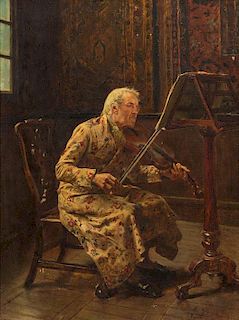 Jose Jimenez y Aranda, (Spanish, 1837-1903), The Violinist, 1837