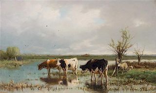 * Anthonij (Anton) Rudolf Mauve, (Dutch, 1838-1888), Three Cows