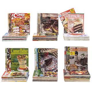 Lote de Revistas de Cocina Mexicana e Internacional. Total de piezas: 200.