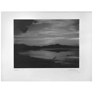 GABRIEL FIGUEROA (Ciudad de México, 1907 - 1997) Maclovia (Lago de Pátzcuaro) Firmada y fechada 90. Fotoserigrafía.