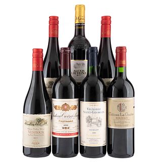 Lote de Vinos Tintos de Francia. Alexis Lichine & Cº.  Château La Goutère. En presentaciones de 750 ml. Total de piezas: 7.