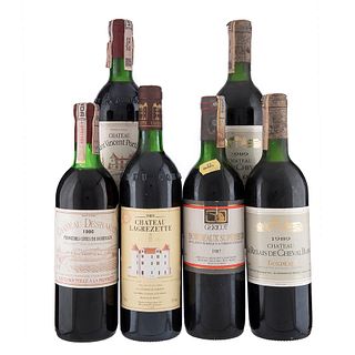 Lote de Vinos Tintos de Francia. Chateau Desbarats. Bordeaux Superieur. En presentaciones de 750 ml. Total de piezas: 6.