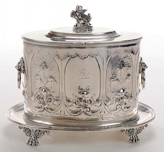 Silver-Plated Biscuit Box