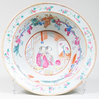 Chinese Export Famille Rose Porcelain Basin