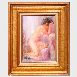 French School: Seated Nude