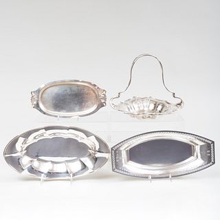 Group of Four American Silver Dishes