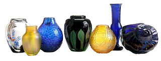 Seven Orient & Flume Art Glass