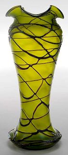 Loetz-Type Art Glass Vase