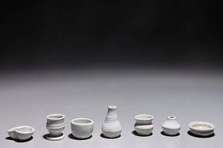 Group of Seven Korean Miniature Ceramics