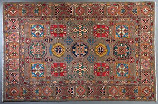 Uzbek Kazak Carpet, 6' 6 x 9' 4.