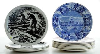 12 Wedgwood Commemorative Plates