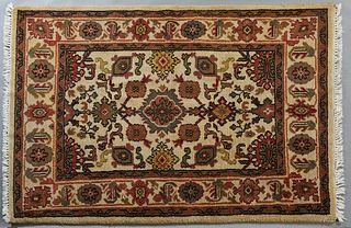 Carpet, 4' x 6'. Provenance: Palmira, the Estate of Sarkis Kaltakdjian (Sarkis Oriental Rugs), Prairieville, Louisiana.
