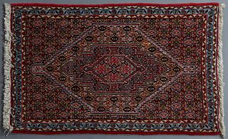 Bidjar Carpet, 2' 6 x 3' 9. Provenance: Palmira, the Estate of Sarkis Kaltakdjian (Sarkis Oriental Rugs), Prairieville, Louisiana.