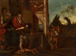 Italian school of the second half of the 17th century. 
"The return of the prodigal son". 
Oil on canvas.