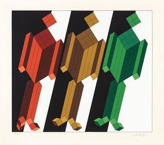 Victor Vasarely - Geometric Figures
