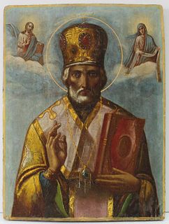 Unknown Artist - Russian Icon of Saint Nicholas